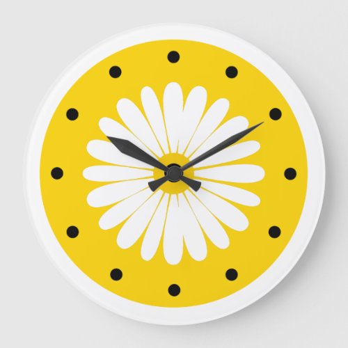 Bright Cheerful Floral Kitchen Clock