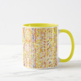 Bright Cheery Rainbow Raindrops Stripes Mugs