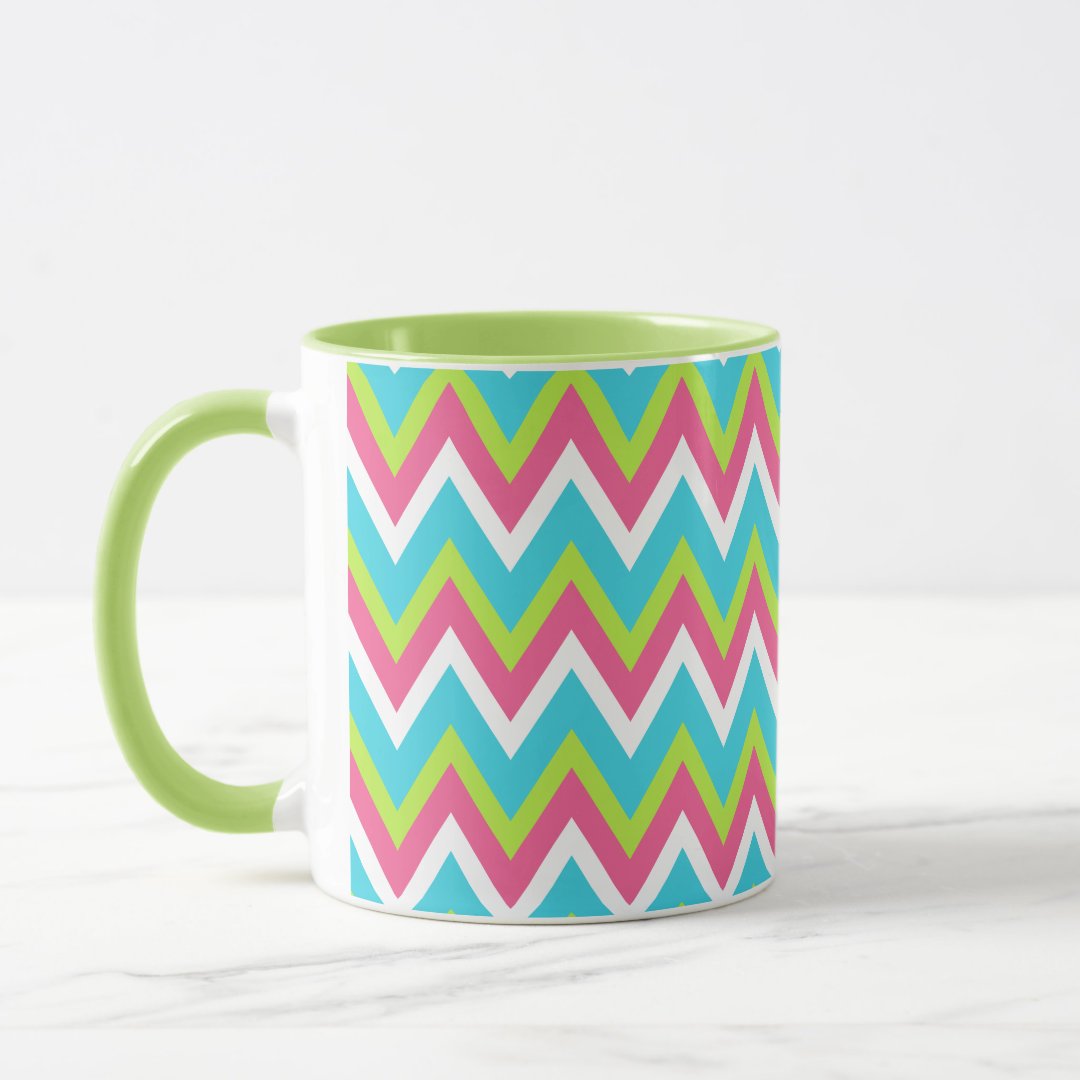 Bright Chevron Mug (Left)
