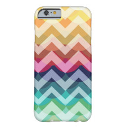 Bright Chevron Scallop Summer Pattern iPhone 6 cas Barely There iPhone 6 Case