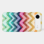 Bright Chevron Scallop Summer Pattern iPhone Case (Back (Horizontal))
