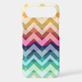 Bright Chevron Scallop Summer Pattern iPhone Case (Back)