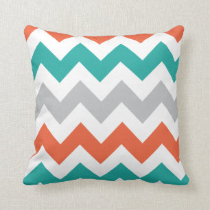 Bright Chevron Throw Pillow