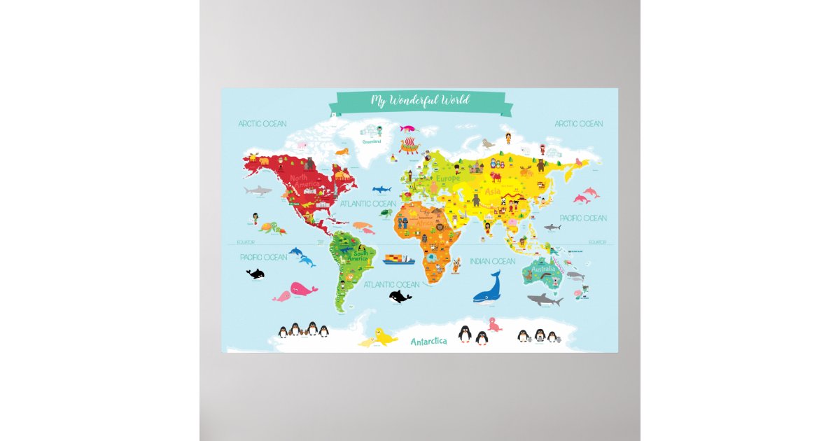 pacific ocean map for kids