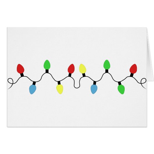 Bright Christmas Lights Cards (Front Horizontal)