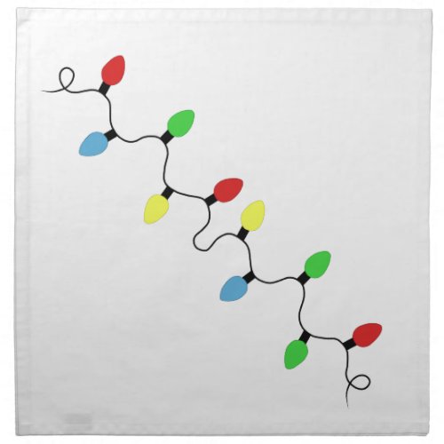 Bright Christmas Lights Cloth Napkin