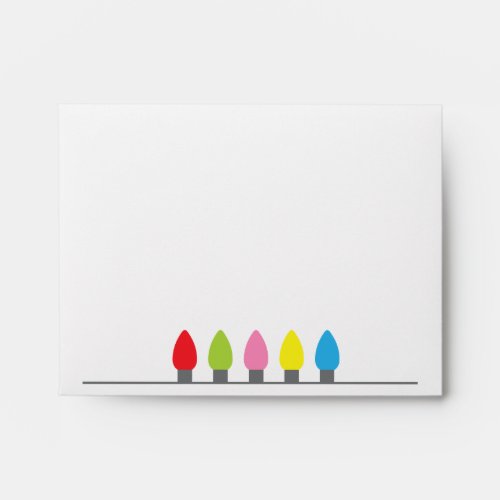Bright Christmas Lights Personalized Envelopes