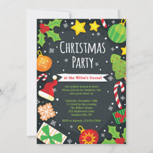 Bright Christmas Party Invitation