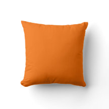 Bright Citrus-Orange Pillow