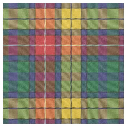 Bright Clan Buchanan Plaid Tartan Pattern Fabric