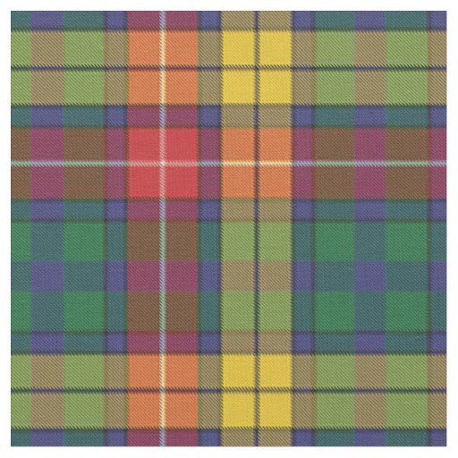 Bright Clan Buchanan Plaid Tartan Pattern Fabric