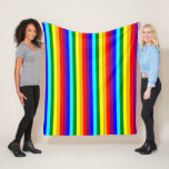 Bright Classic Rainbow Fleece Blanket at Zazzle