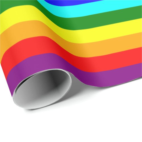 Bright Classic Rainbow Wrapping Paper