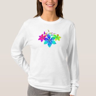 Bright Clematis T-shirt - Long Sleeve