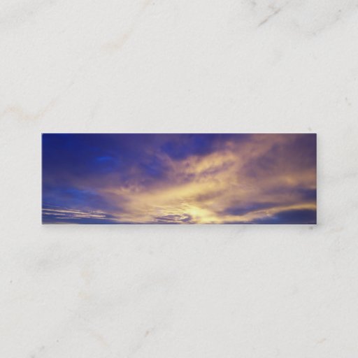 Customizable Bright Clouds Profile Card Business Cards