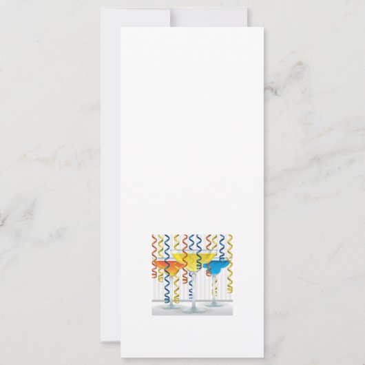 Bright cocktail and ribbon (Back)