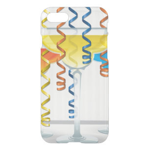 Bright cocktail and ribbon iPhone SE/8/7 case