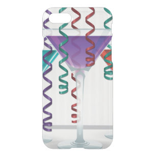 Bright cocktail and ribbon iPhone SE/8/7 case
