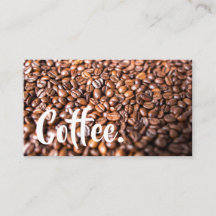Bright Coffee Beans Simple Mountain Punch-Card