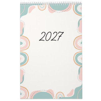 Bright Color 12-Month Wall Calendar