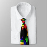 Bright Color Stain Glass Look Tie at Zazzle