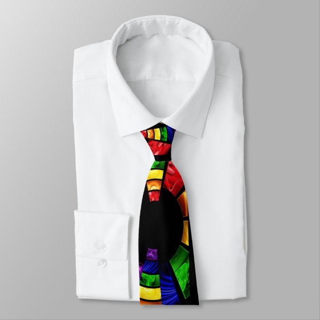 bright color stain glass look tie (Tied)