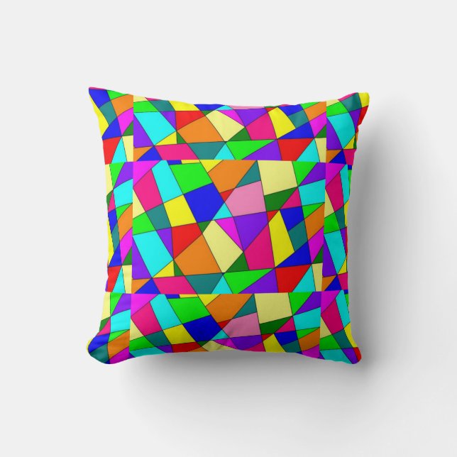 bright-colored-abstract Cushion (Front)