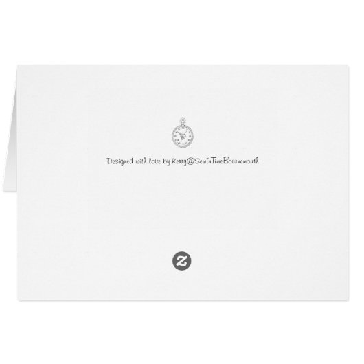 Bright colored cat face card, blank inside (Back Horizontal)