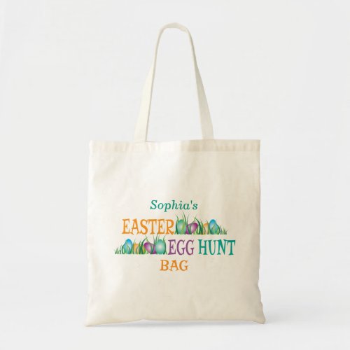 Bright Colored Easter Eggs  Egg Hunt Tote Bag