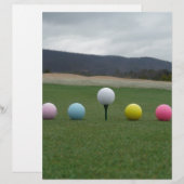 bright colored Golf Balls on a mountain (Front/Back)