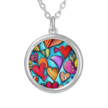 Bright colored Hearts