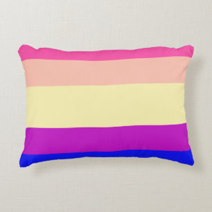 Bright Colored Stripes-Summer- Accent Pillow