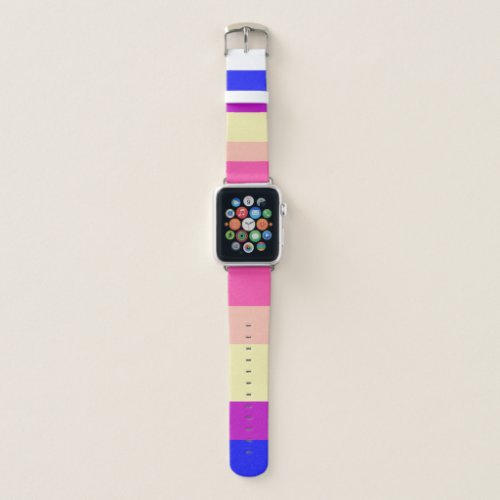 Bright Colored Stripes_Summer_ Apple Watch Band