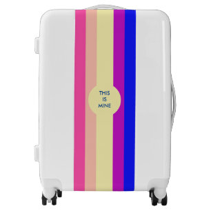 Bright Colored Stripes-Summer- Luggage