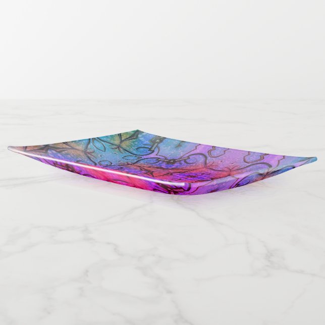 Bright colored trinket tray (Angled)