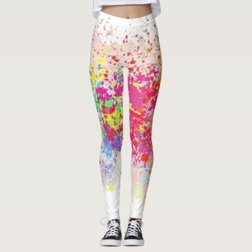 Bright colored trousers leggings