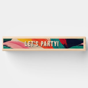 Bright Colorful Abstract Personalized Topple Tower