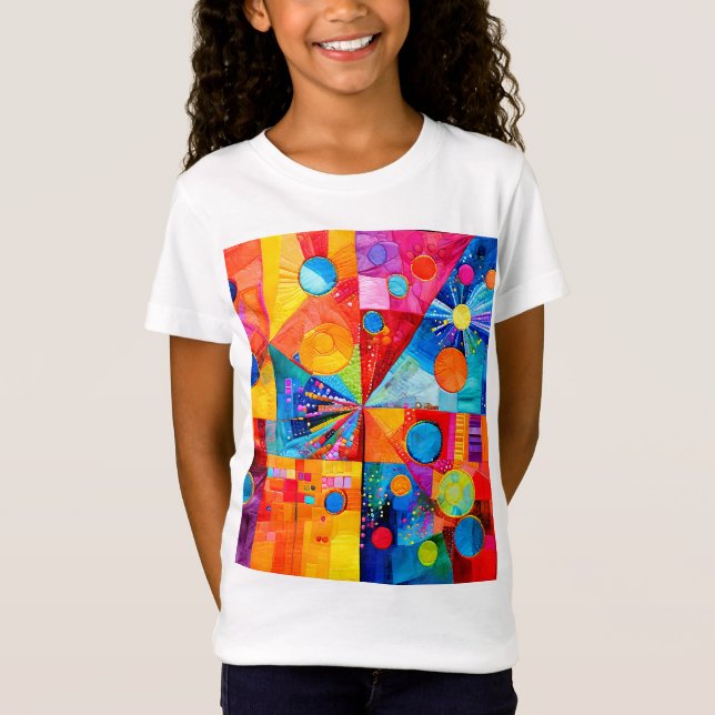 Bright colorful abstract  T-Shirt (Front)