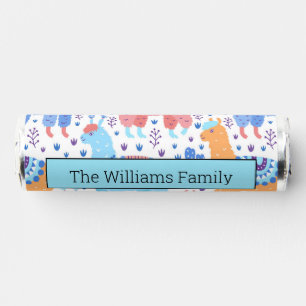 Bright Colorful Alpaca Pattern Breath Savers® Mints