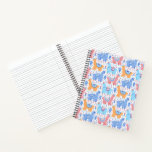 Bright Colorful Alpaca Pattern Notebook