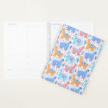 Bright Colorful Alpaca Pattern Planner