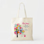 Bright colorful apple tree helping us grow tote bag