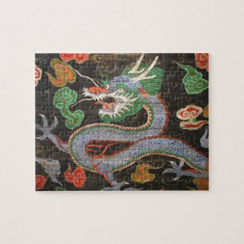 Bright Colorful Asian Dragon Art Jigsaw Puzzle by angela65 at Zazzle