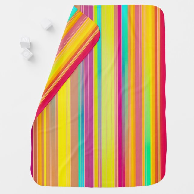 Bright Colorful Baby Blanket (In Situ)