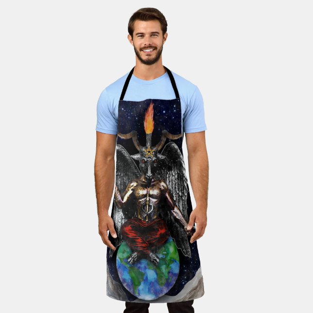Bright Colorful Baphomet Occult Ascension Apron (Worn)
