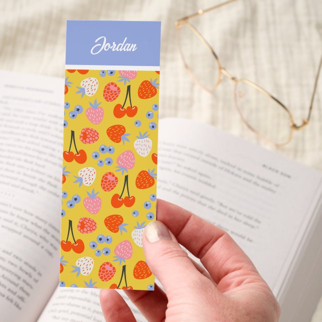 Bright Colorful Berry Fruit Pattern Bookmarks (Hand)