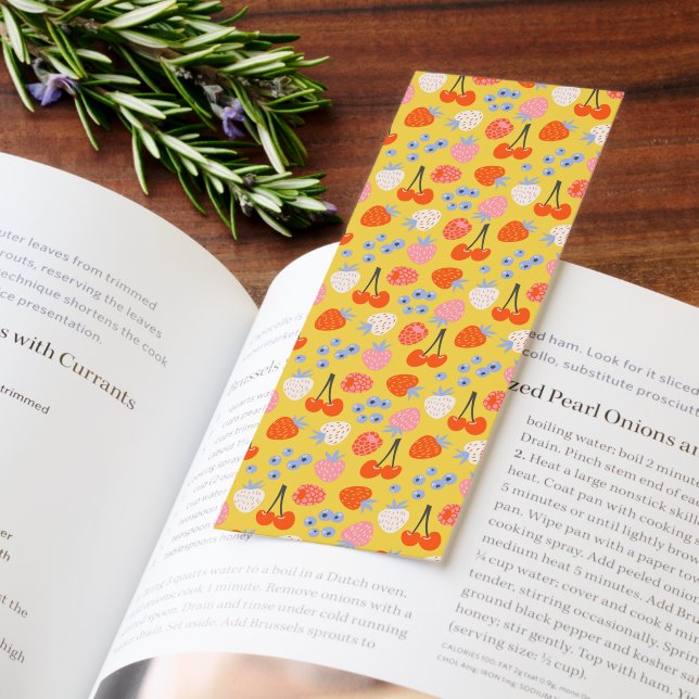 Bright Colorful Berry Fruit Pattern Bookmarks (Book)