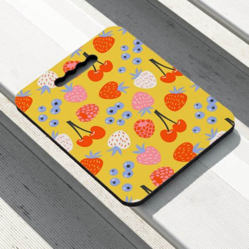 Bright Colorful Berry Fruit Pattern Seat Cushion