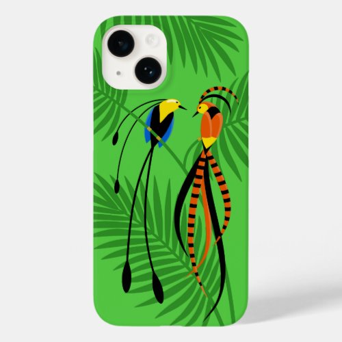 Bright Colorful Birds of Paradise Case_Mate iPhone 14 Case