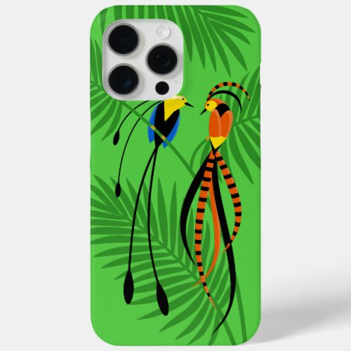 Bright Colorful Birds of Paradise iPhone 15 Pro Max Case